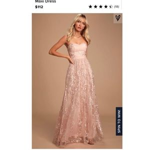 Lulus embroidered flower gown